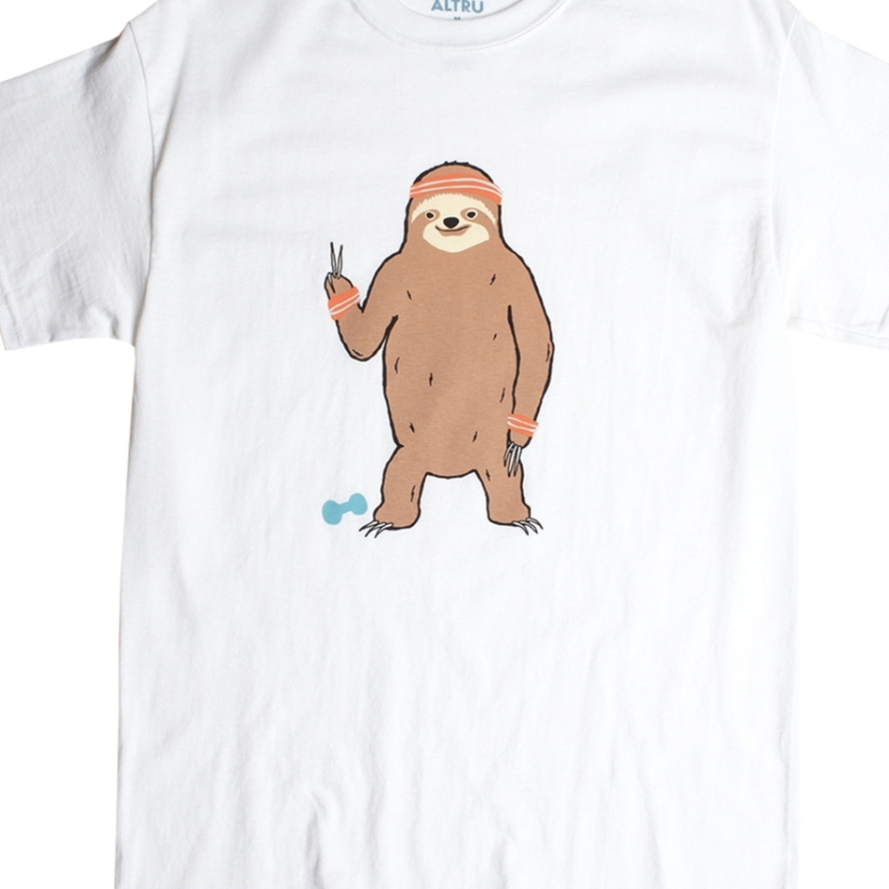 New Must Have Workout Sloth Men's Tee